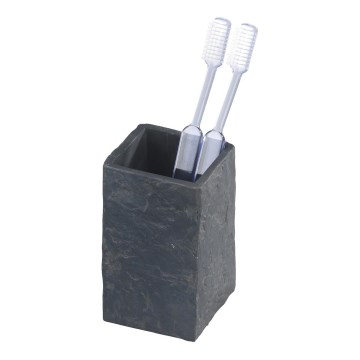 WENKO 17920100 - Kelímek SLATE ROCK 6,4x10,5 cm antracit