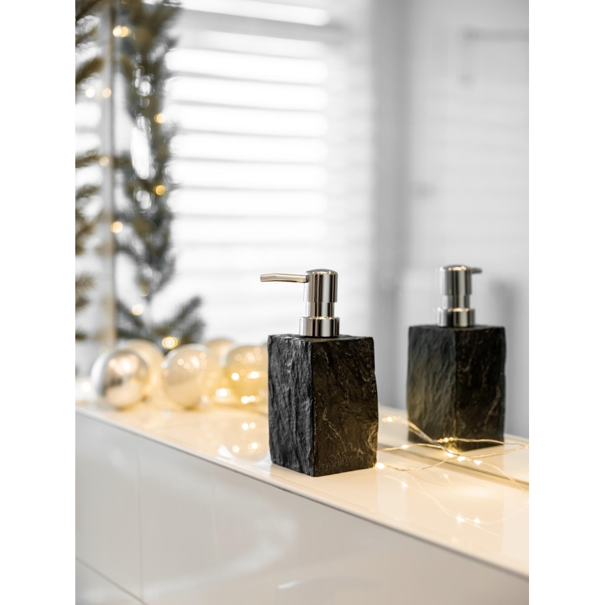 WENKO 17921100 - Dávkovač mýdla SLATE ROCK 250 ml antracit