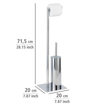 WENKO 18562100 - WC štětka RECCO 20x71,5 cm lesklý chrom
