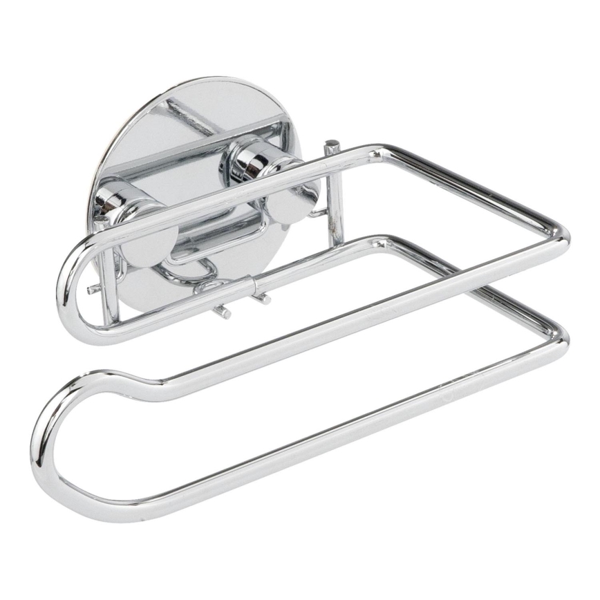 WENKO 18774100-Držák toaletního papíru TURBO-LOC RUND STAHL 14x9 cm chrom