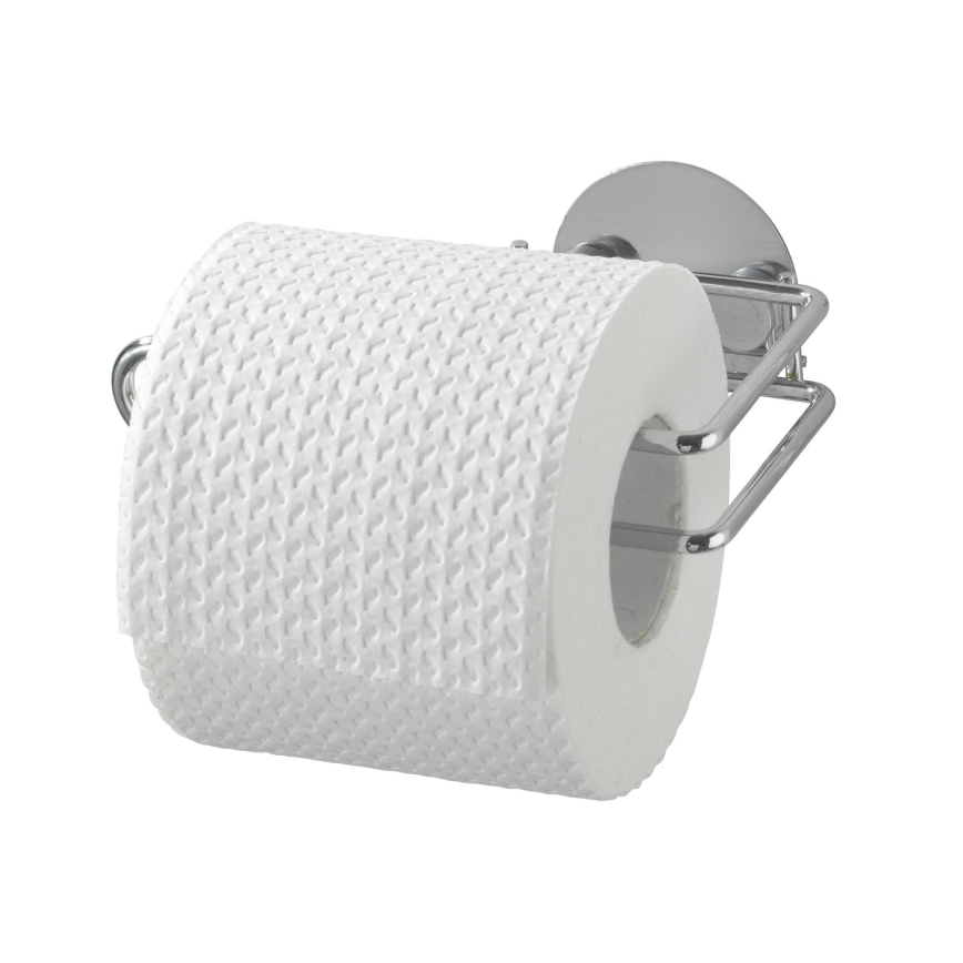 WENKO 18774100-Držák toaletního papíru TURBO-LOC RUND STAHL 14x9 cm chrom