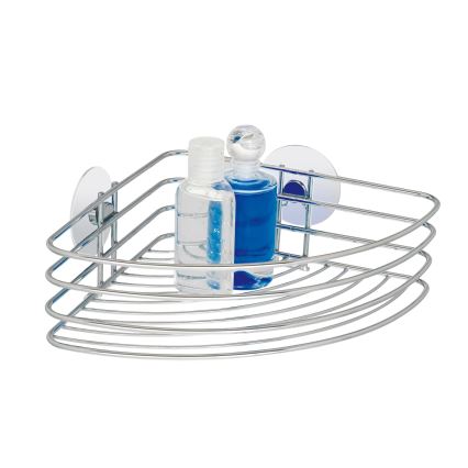 WENKO 18913100-Polička TURBO-LOC RUND STAHL 26,5x20 cm lesk. chrom