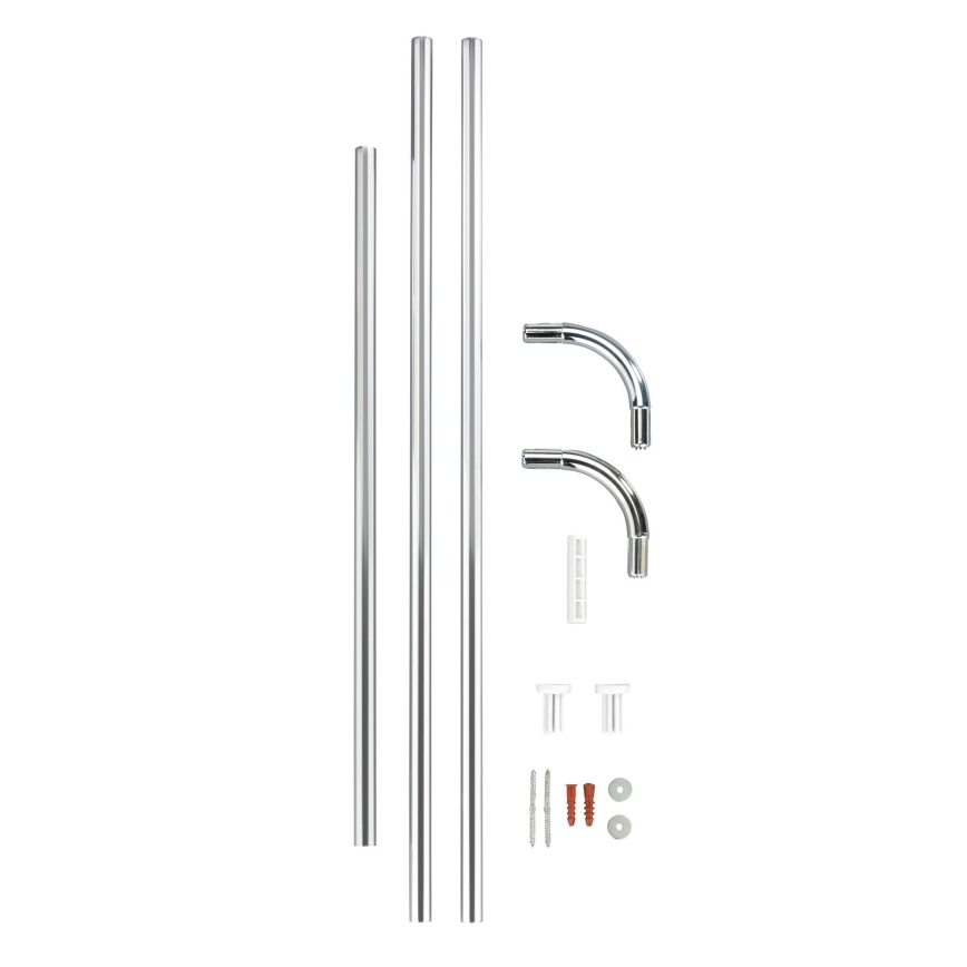 WENKO 19215100 - Držák tyče UNIVERSAL 2x2 cm chrom/bílá