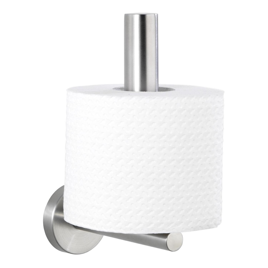 WENKO 19613100 - Držák toaletního papíru BOSIO MATT 8x18 cm nerez/stříbrná