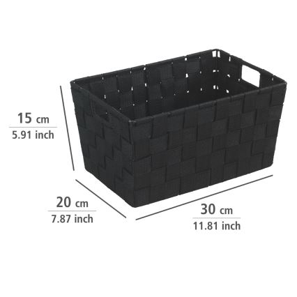 WENKO 19878100 - Koš ADRIA 30x20 cm černá
