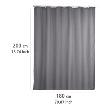 WENKO 20044100 - Sprchový závěs 180x200 cm šedá