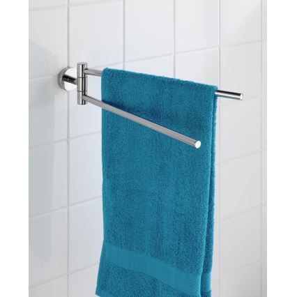 WENKO 20213100 - Držák ručníků BOSIO SHINE 43x9 cm nerez/stříbrná