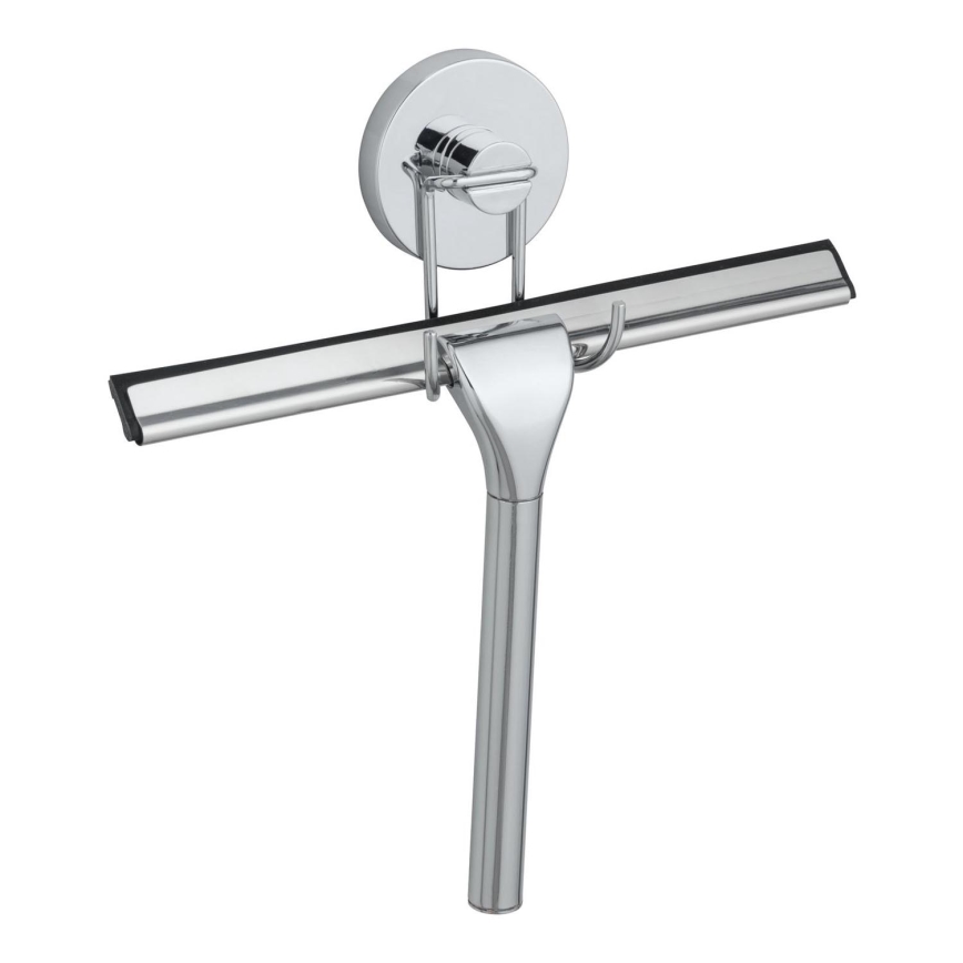 WENKO 20877100-Stěrka VACUUM-LOC RUND STAH 24,5x25 cm nerez/lesk. chrom/stříbrná