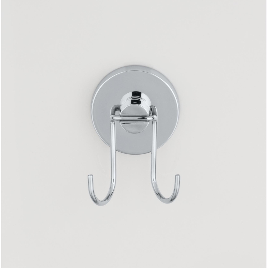 WENKO 20877100-Stěrka VACUUM-LOC RUND STAH 24,5x25 cm nerez/lesk. chrom/stříbrná