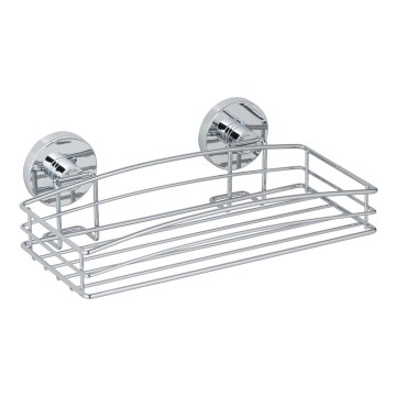 WENKO 20883100-Polička VACUUM-LOC RUND STAH 26x15,3 cm lesk. chrom