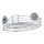 WENKO 20887100-Polička VACUUM-LOC RUND STAH 31x22,5 cm lesk. chrom