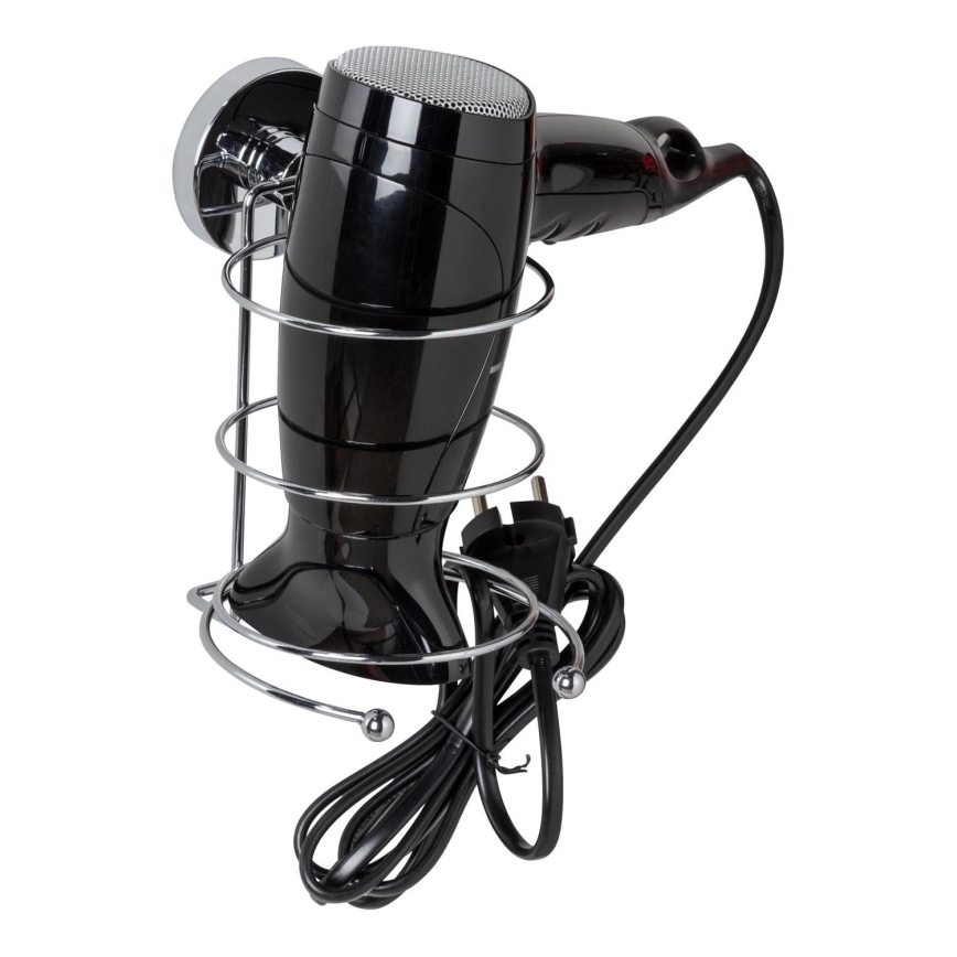 WENKO 20896100-Držák fénu VACUUM-LOC MILAZZO 12x17 cm lesk. chrom