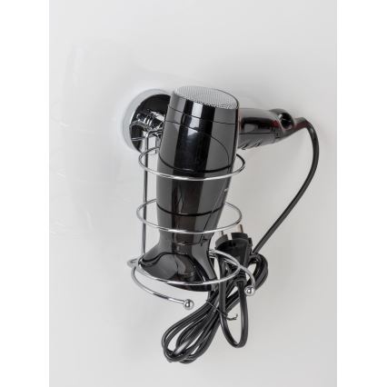 WENKO 20896100-Držák fénu VACUUM-LOC MILAZZO 12x17 cm lesk. chrom