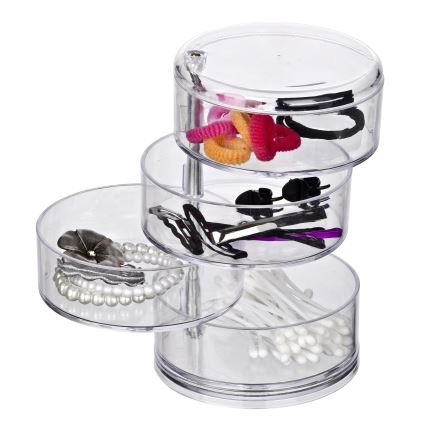 WENKO 20990100 - Organizér TOWER 11,5x17,5 cm čirá