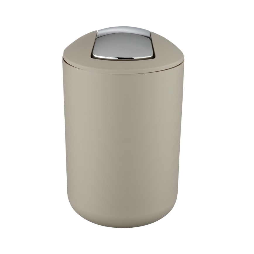 WENKO 21222100 - Koš BRASIL 19,5x31 cm béžová/lesklý chrom