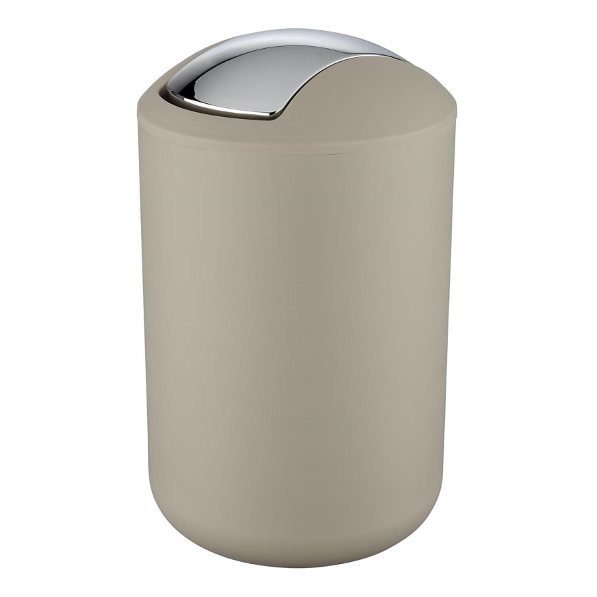 WENKO 21222100 - Koš BRASIL 19,5x31 cm béžová/lesklý chrom