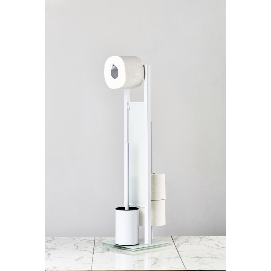 WENKO 21565100 - WC štětka RIVALTA 18x70 cm bílá/černá