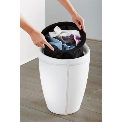 WENKO 21773100 - Stolička CANDY 36x50,5 cm bílá/černá