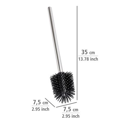 WENKO 21799100 - WC kartáč 7,5x35 cm nerez/stříbrná/černá