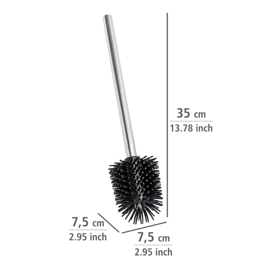 WENKO 21799100 - WC kartáč 7,5x35 cm nerez/stříbrná/černá