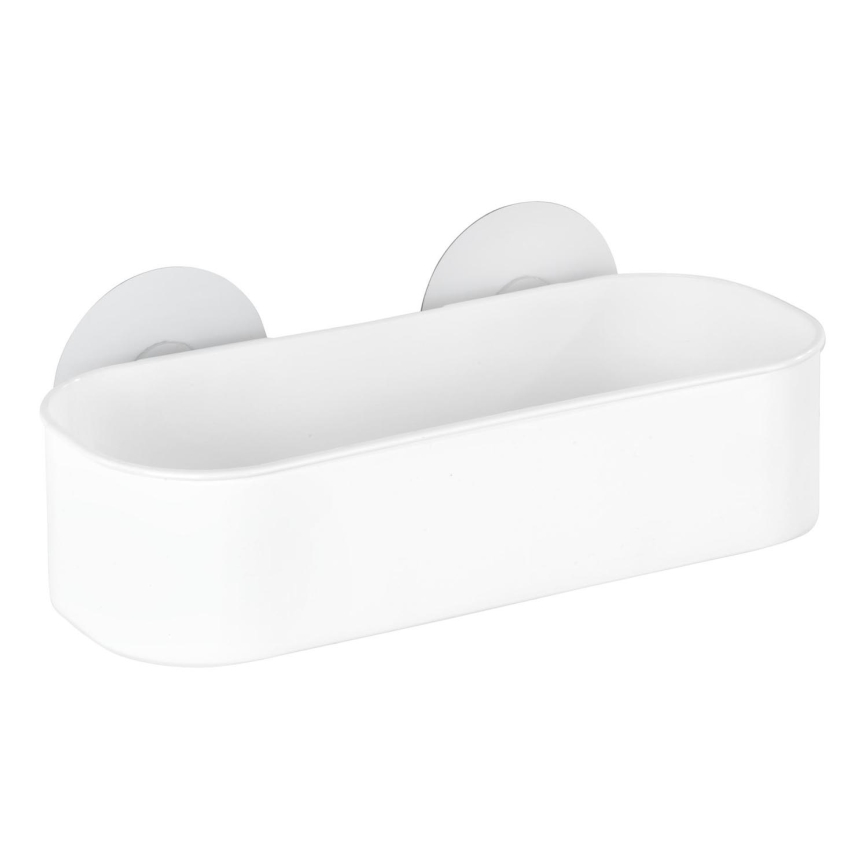 WENKO 21824100-Police OSIMO KUNSTSTOFF 27x12 cm bílá/čirá