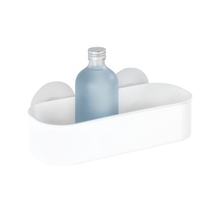 WENKO 21824100-Police OSIMO KUNSTSTOFF 27x12 cm bílá/čirá