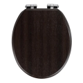 WENKO 22015100-WC sedátko WENGE 35,5x42,5 cm hnědá/stříbrná