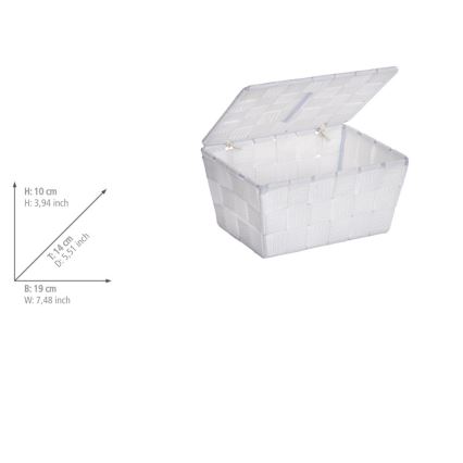 WENKO 22077100 - Koš ADRIA 19x14 cm bílá