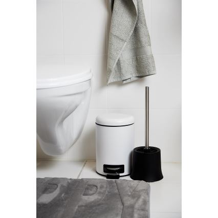 WENKO 22142800 - Koš LEMAN 17x25 cm bílá/černá
