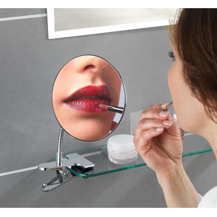 WENKO 22195100 - Kosmetické zrcadlo CLIP 15x27 cm lesklý chrom