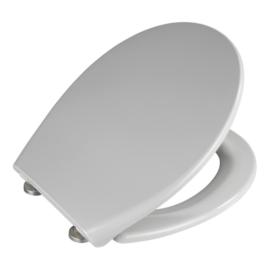 WENKO 22402100-WC sedátko SAMOS 44,5x37,5 cm šedá/stříbrná