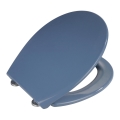 WENKO 22403100-WC sedátko SAMOS 44,5x37,5 cm modrá/stříbrná