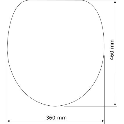 WENKO 22415100-Toaletní sedátko HABOS 46x36 cm bílá/stříbrná