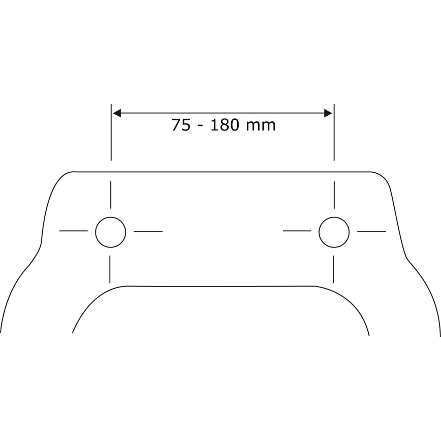 WENKO 22415100-Toaletní sedátko HABOS 46x36 cm bílá/stříbrná