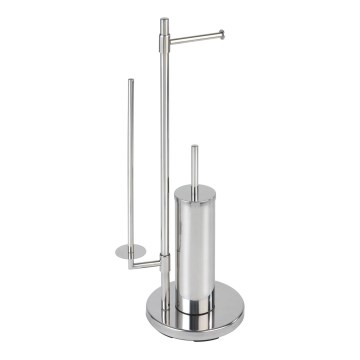 WENKO 22512100 - WC štětka UNIVERSALO NEO 30x73 cm nerez/stříbrná