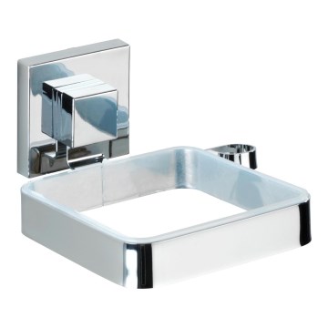 WENKO 22682100 -Držák fénu VACUUM-LOC QUADRO ED 13,5x14 cm stříbrná/chrom