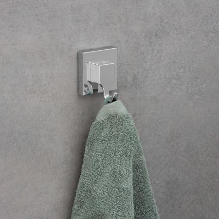 WENKO 22688100-Háček VACUUM-LOC QUADRO ED 6x7 cm stříbrná/lesk. chrom