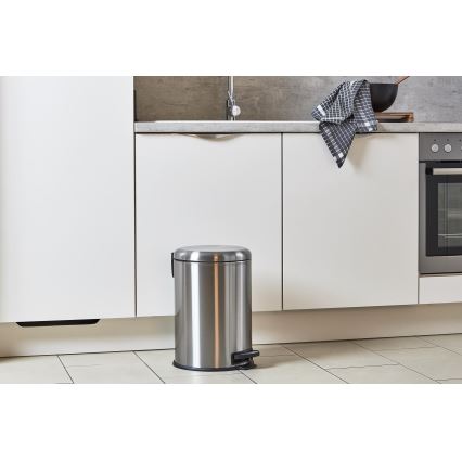 WENKO 22704100 - Koš LEMAN 30,5x44 cm nerez/satin/černá