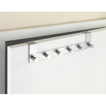 WENKO 22804100-Věšák CELANO 39x11 cm nerez/stříbrná