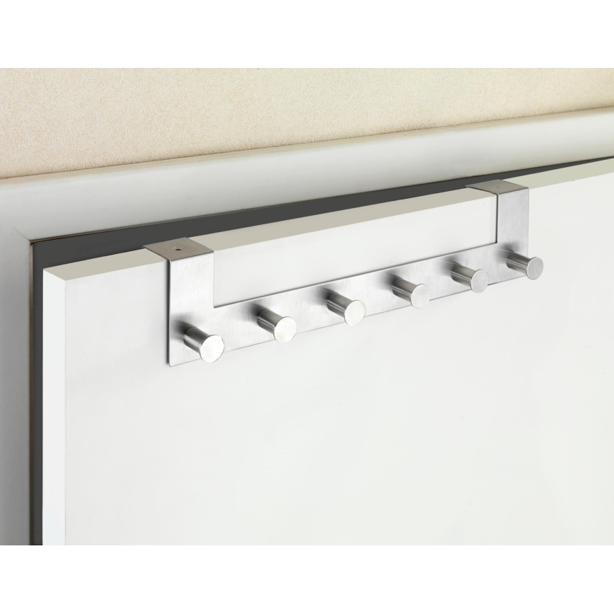 WENKO 22804100-Věšák CELANO 39x11 cm nerez/stříbrná