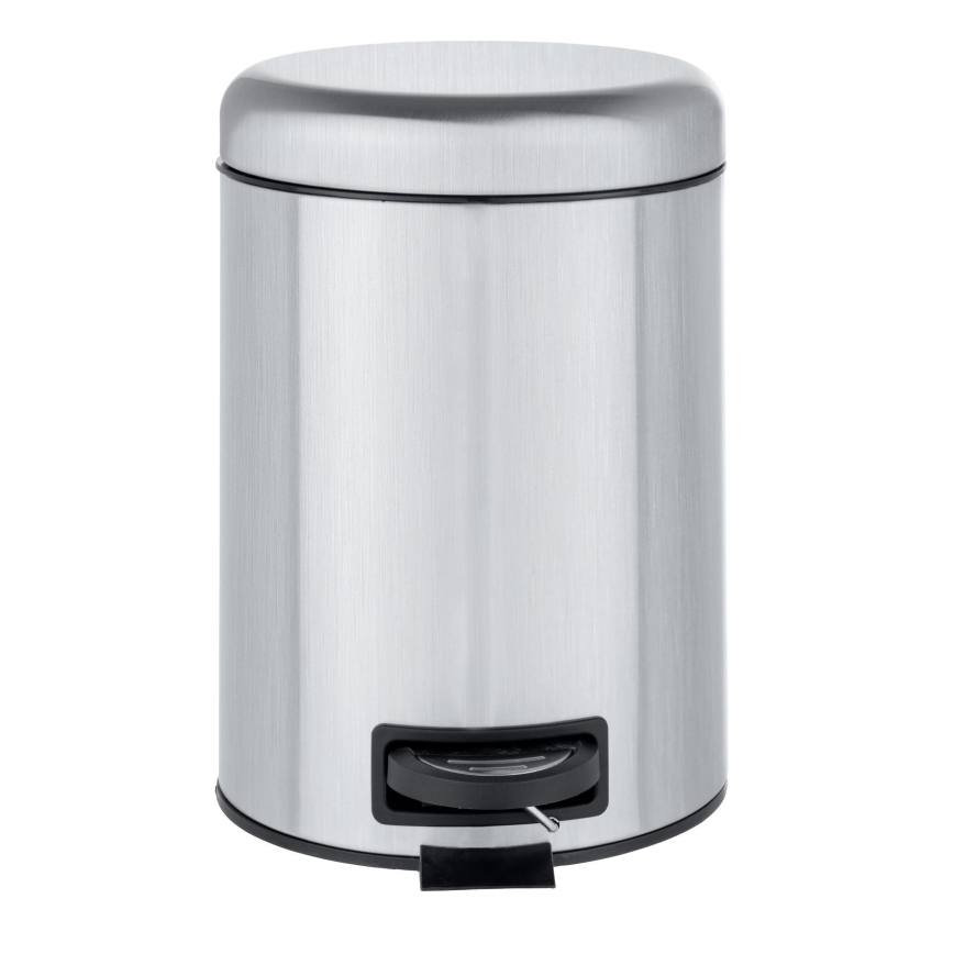 WENKO 22829100 - Koš LEMAN 17x25 cm nerez/satin/černá