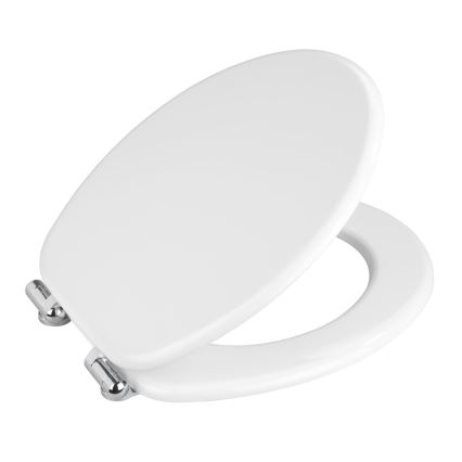 WENKO 22885100-WC sedátko URBIO 36x42,5 cm bílá/stříbrná