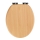 WENKO 22979100-WC sedátko NATURAL BEECH 35,5x42,5 cm hnědá/stříbrná