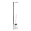 WENKO 22989100 - WC štětka AVOLA 13x70 cm nerez/bílá/stříbrná