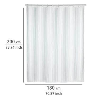 WENKO 23062100 - Sprchový závěs PALAIS 180x200 cm bílá