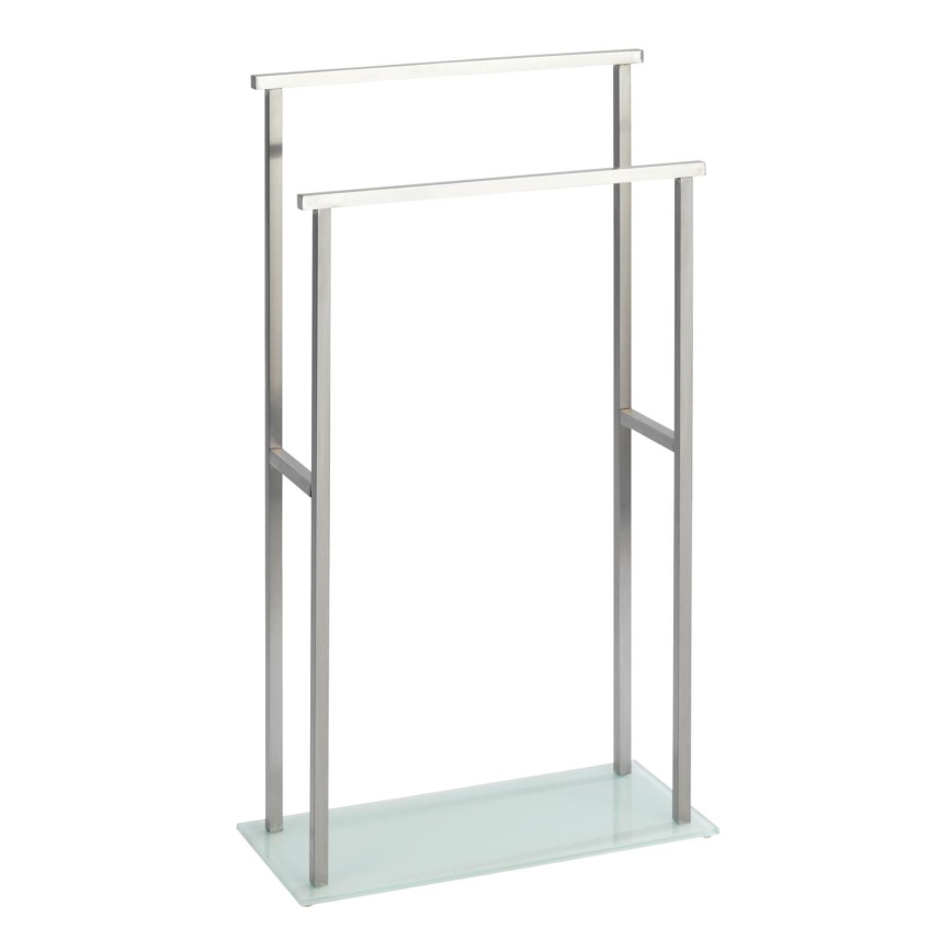 WENKO 23438100 - Stojan na ručníky DEBAR 20x83 cm nerez/satin/bílá