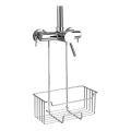 WENKO 23499100 - Sprchová polička MILO 25x36 cm nerez/stříbrná/čirá