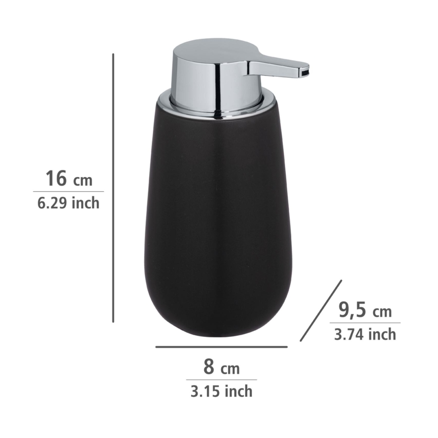 WENKO 23652800 - Dávkovač mýdla BADI 320 ml černá