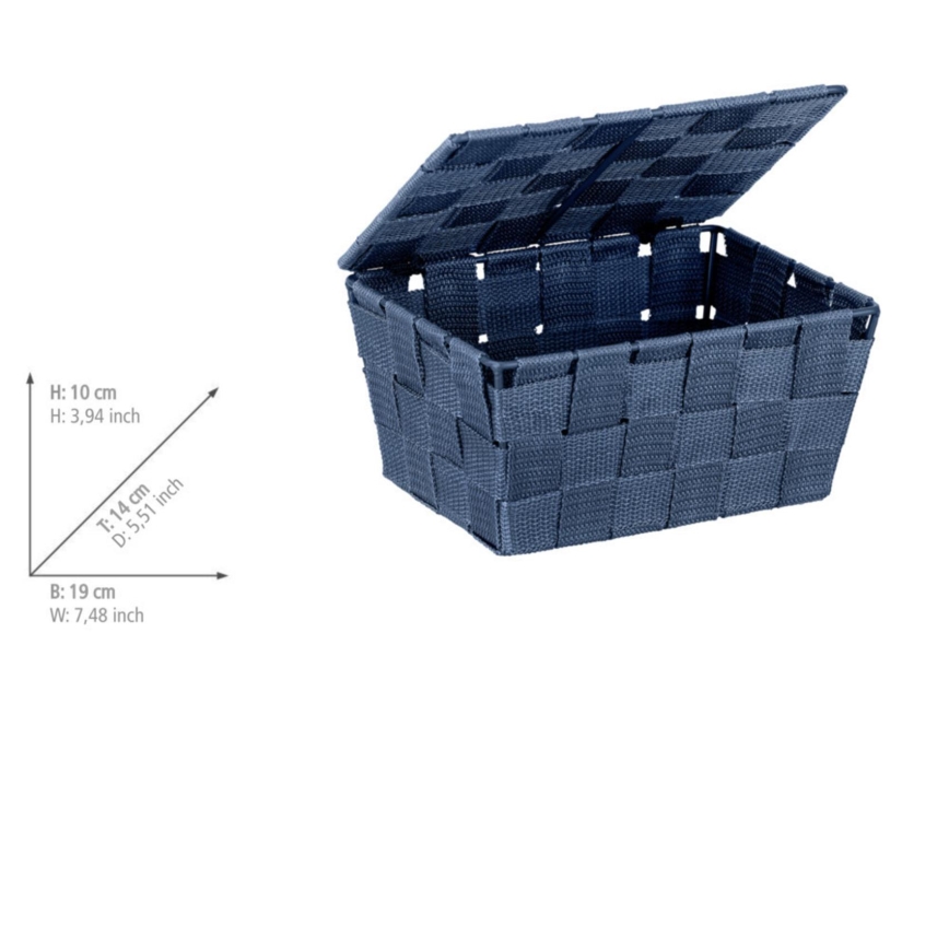 WENKO 23786100 - Koš ADRIA 19x14 cm modrá