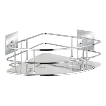 WENKO 23856800-Polička TURBO-LOC QUADRO ED. 27,5x19,3 cm nerez/lesk. chrom